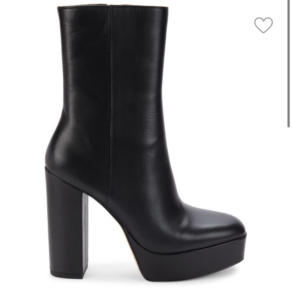 New Stuart Weitzman Party Block Heel Platform Ankle Boots